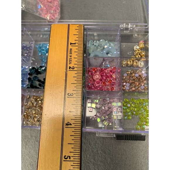 Box of Assorted Czech Crystal Beads In Vibrant Colors - Picture 8 of 10